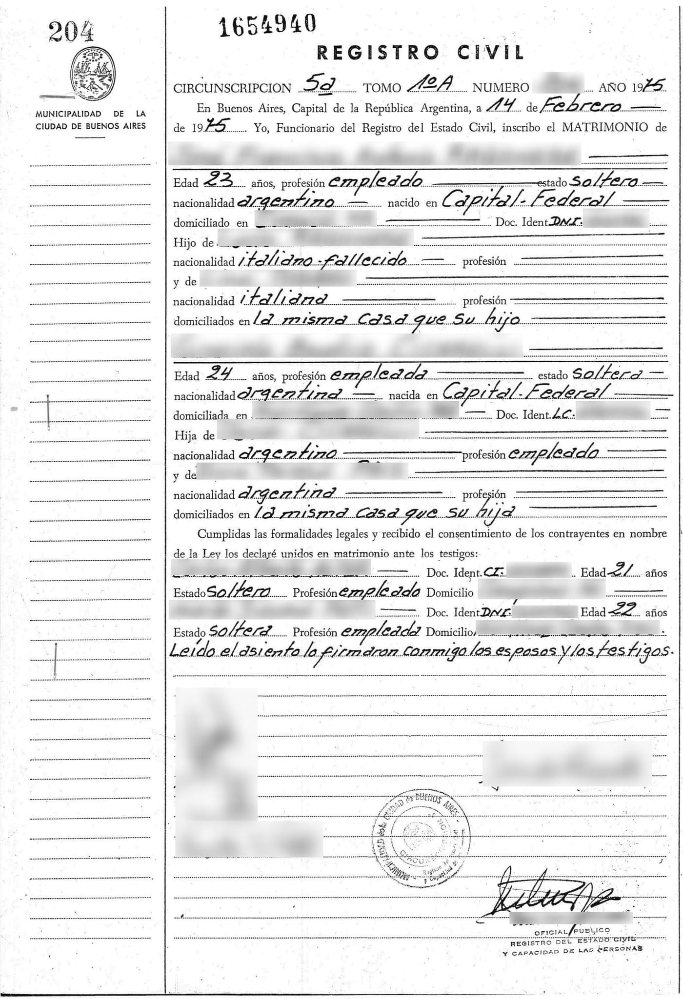 Cómo puedo obtener un acta de matrimonio en Argentina