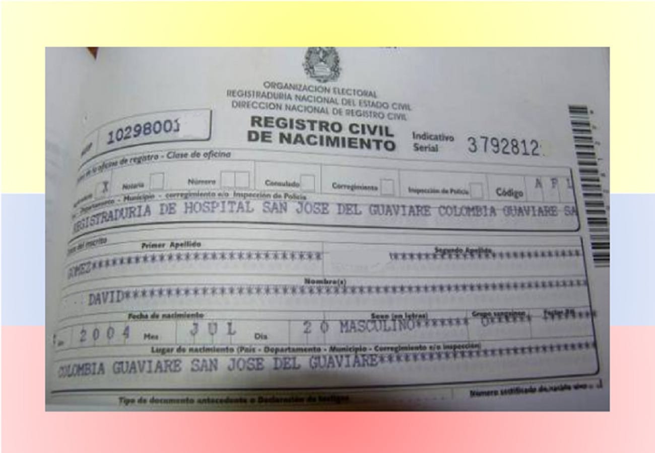 Cómo puedo obtener un certificado de nacimiento en Colombia