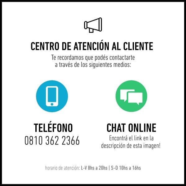 Cuál es el número de teléfono de atención al cliente en Argentina