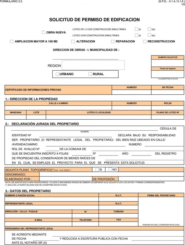 Cuál es el procedimiento para obtener un permiso de construcción en Chile