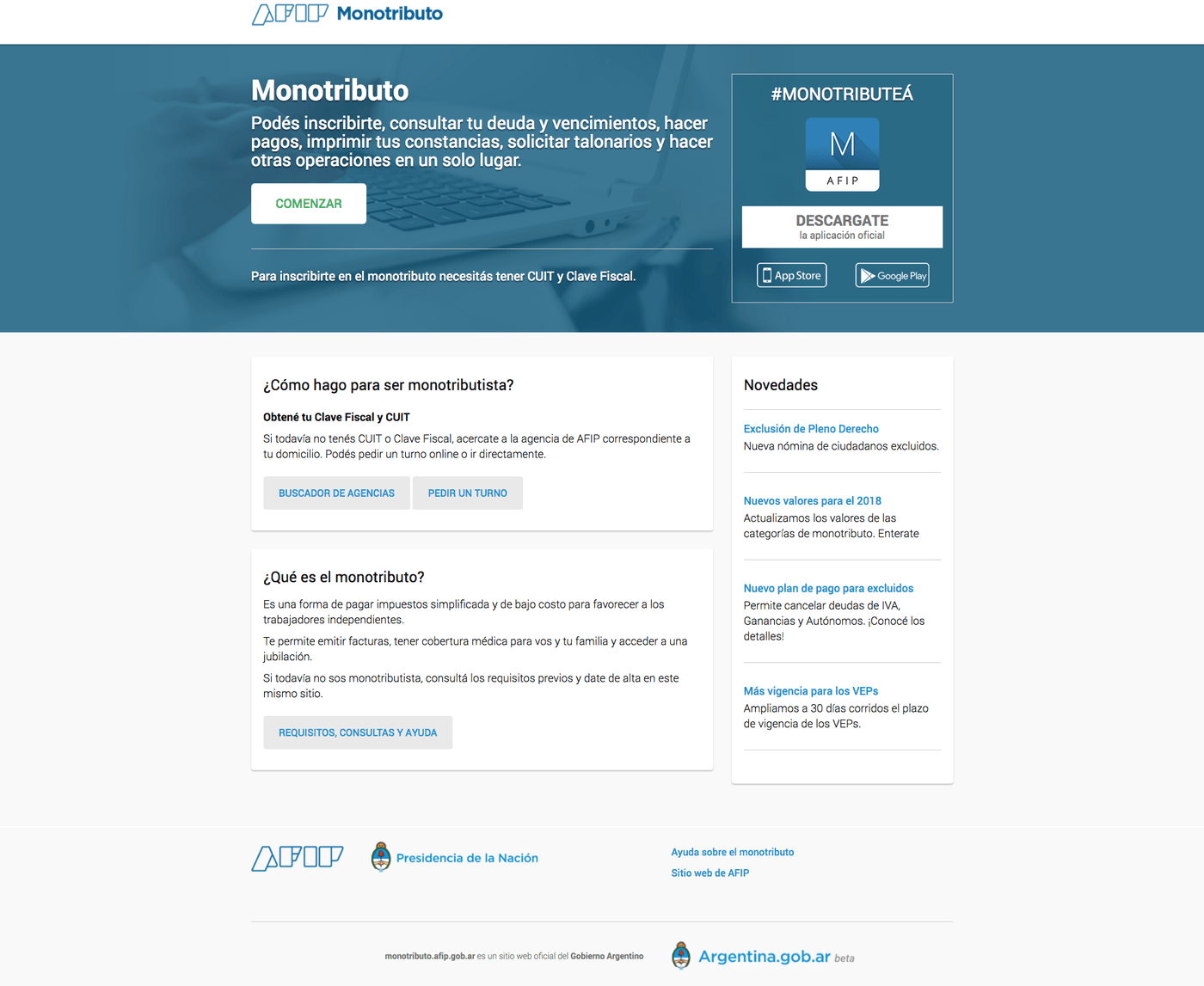 Cuál es la página web oficial para hacer trámites en Argentina