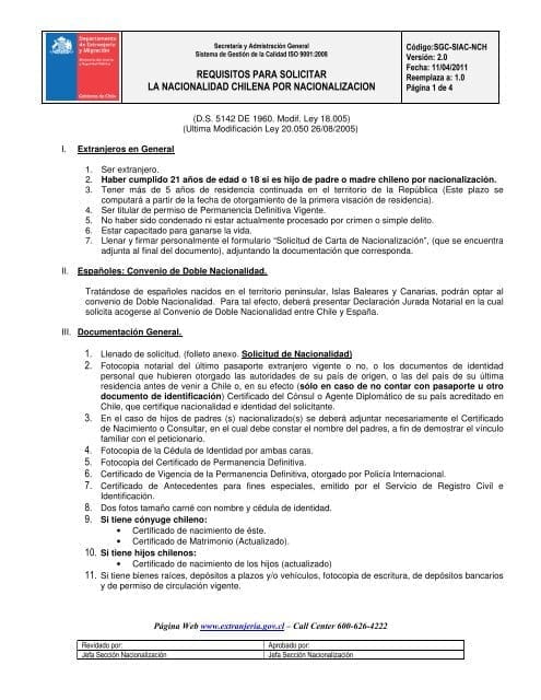 Cuáles son los trámites para obtener la ciudadanía en Chile