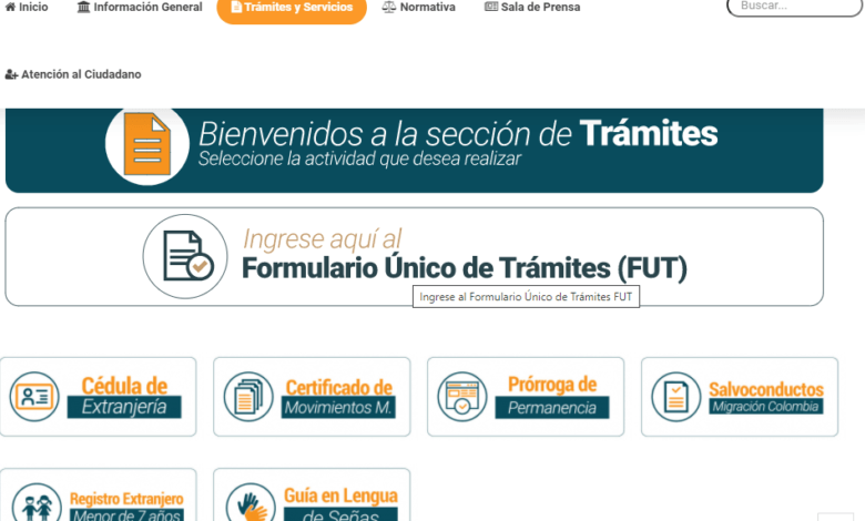 Dónde puedo encontrar información sobre trámites en Colombia