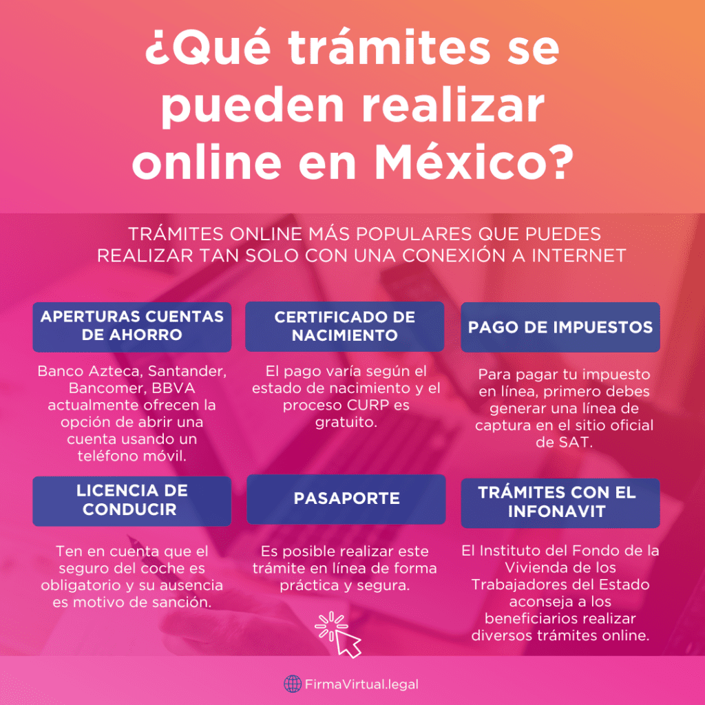 Qué trámites puedo hacer en línea en México